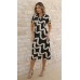171100 - Vestido Longo Ramany Estampa Abstrata :: Preto